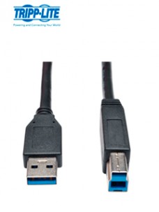 CABLE PARA DISPOSITIVO USB 3.0 SUPERSPEED A-B (M/M), NEGRO, 4.57M / 15 PIES.CONE