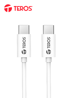 CABLE USB TEROS TE-70209W, TIPO C - TIPO C, 3A, 60W MAX, BLANCOEAN: 078275250592