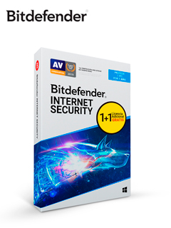 SOFTWARE BITDEFENDER INTERNET SECURITY, LICENCIA PARA 1PC+1 ADICIONAL, 12 MESES + 3 G