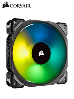 FAN CORSAIR ML140 PRO RGB LED, 14 CM, 1200 RPM, 13.2 VDC, 4 PINES, PWM CONTROL.A