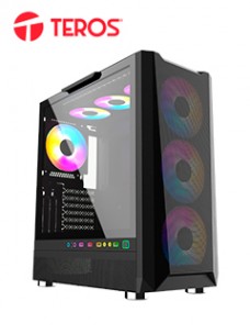 CASE GAMER TEROS TE1160N, MID TOWER, NEGRO, USB 3.0, USB 2.0, AUDIO.PANEL LATERA