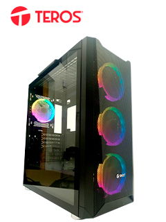 CASE GAMER TEROS TE1162N, MID TOWER, NEGRO, USB 3.0, USB 2.0, AUDIO.PANEL LATERA