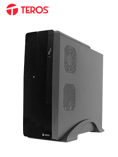 CASE TEROS TE-1039S, SLIM, 250 W, USB 3.0 / USB 2.0, AUDIO HD, DVD, NEGROPRESENT