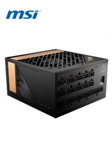 FUENTE DE ALIMENTACIÓN MSI MEG AI1300P PCIE5, 1300W, 80 PLUS PLATINUM, FORMATO ATX.