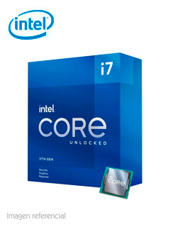 PROCESADOR INTEL CORE I7-11700KF 3.60 / 5.00 GHZ,16 MB CACHÉ L3, LGA1200, 125W, 14 NM