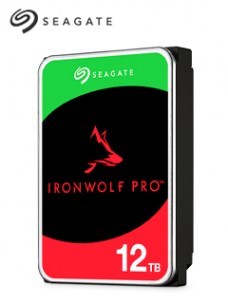 DISCO DURO SEAGATE IRONWOLF PRO NAS ST12000NT001 12TB SATA 6GB/S 7200RPM, 256MB CACHE