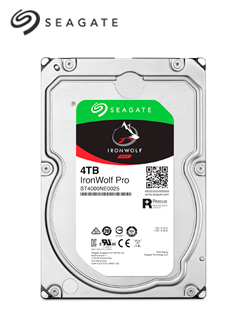 DISCO DURO SEAGATE IRONWOLF NAS ST4000VN006, 4TB,SATA 6GB/S, 5400RPM, 256MB CACHE, 3.