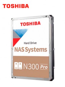 DISCO DURO TOSHIBA N300, 16TB NAS, SATA 6.0GB/S, 7200RPM, 512MB CACHE, 3.5.