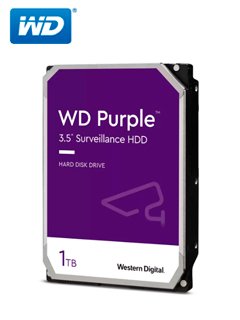 DISCO DURO WESTERN DIGITAL WD PURPLE, 1TB, SATA 6.0 GB/S, 5400 RPM, 64MB CACHE, 3.5.