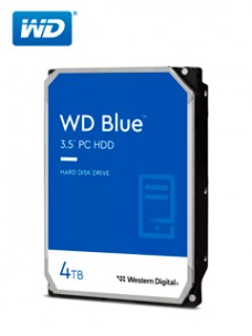 DISCO DURO WESTERN DIGITAL BLUE WD40EZAX, 4TB, SATA 6GB/S, 3.5 5400RPM, CACHE 256MB