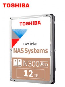 DISCO DURO TOSHIBA N300 PRO NAS, 12TB, SATA 6.0GB/S, 7200RPM, 512MB CACHE, 3.5.