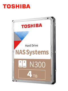 DISCO DURO TOSHIBA N300 NAS, 4TB, SATA 6.0GB/S, 7200RPM, 512MB CACHE, 3.5.