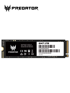 UNIDAD DE ESTADO SÃ³LIDO PREDATOR GM7000 HEATSINK,PCIE GEN4 X 4, NVME1.4, 1TB