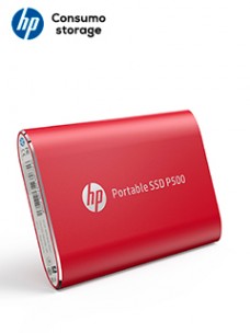 UNIDAD DE ESTADO SOLIDO EXTERNO (SSD) PORTATIL HPP500, 1TB, USB-C 3.2 GEN 1, COLOR RO