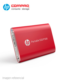 DISCO DURO EXTERNO ESTADO SÃ³LIDO HP P500, 250GB, USB 3.1 TIPO-C, ROJO.VELOCIDAD 