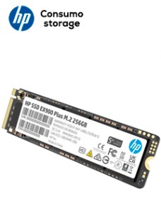 UNIDAD EN ESTADO SOLIDO HP EX900 PLUS, M.2 2280, 256GB, PCIE 3.0 X4, NVME 1.3REN