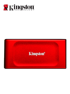 UNIDAD EN ESTADO SÃ³LIDO EXTERNA KINGSTON XS1000, 1TB, USB 3.2 GEN 2 TIPO-C, COLOR ROJ