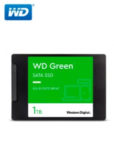 UNIDAD DE ESTADO SOLIDO WESTERN DIGITAL GREEN, WDS100T3G0A, 1TB, SATA 6GB/S, 2.5, 7M