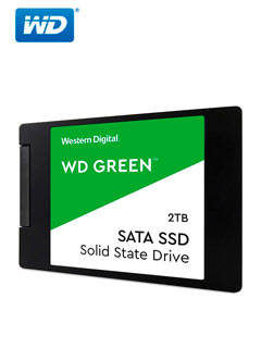 UNIDAD DE ESTADO SOLIDO WESTERN DIGITAL GREEN, WDS200T2G0A, 2TB, SATA 6GB/S, 2.5, 7M