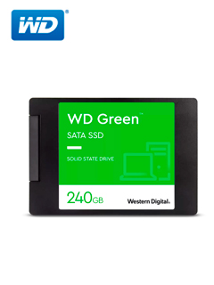 UNIDAD DE ESTADO SOLIDO WESTERN DIGITAL GREEN, WDS240G3G0A, 240GB, SATA 6GB/S, 2.5, 