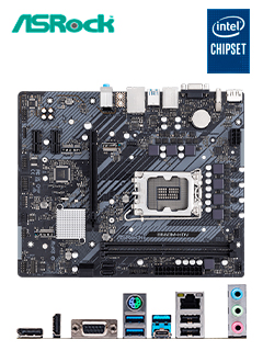 MOTHERBOARD ASROCK B660M-HDV, CHIPSET INTEL B660,LGA1700, MATXSOPORTA PROCESADOR