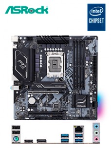 MOTHERBOARD ASROCK B660M PRO RS, CHIPSET INTEL B660, LGA1700, MATXSOPORTA PROCES