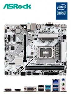 MOTHERBOARD ASROCK B760M-HDV/M.2, CHIPSET INTEL B760, LGA1700, MATXSOPORTA PROCE