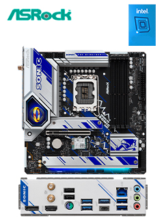 MOTHERBOARD ASROCK B760M PG SONIC WIFI, CHIPSET INTEL B760, LGA1700, MATXSOPORTA