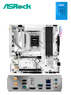 MOTHERBOARD ASROCK B760M PRO RS WIFI WHITE, CHIPSET INTEL B760, LGA1700, MATXSOP