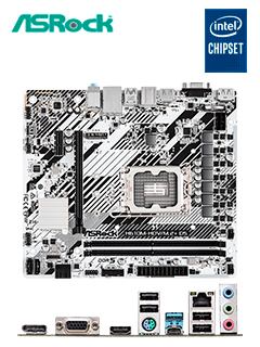 MOTHERBOARD ASROCK H610M-HDV/M.2+ D5, CHIPSET INTEL H610, LGA1700, MATXSOPORTA P