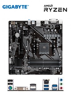 MOTHERBOARD GIGABYTE A520M DS3H (REV. 1.0), AM4, DDR4, HDMI, DP, HD AUDIO.SOPORT