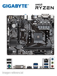 MOTHERBOARD GIGABYTE A520M H (REV. 1.X), AMD A520, AM4, DDR4, LAN, AUDIO HD, DVI-D, H