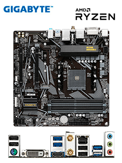 MOTHERBOARD GIGABYTE B550M DS3H AC (REV. 1.5) CHIPSET AMD B550, SOCKET AM4, MICRO ATX