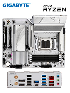 MOTHERBOARD GIGABYTE B650 AORUS ELITE AX ICE, CHIPSET AMD B650, SOCKET AMD AM5, ATX