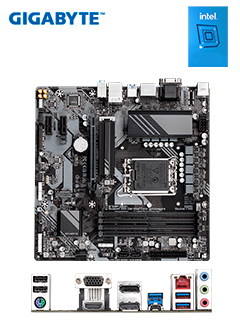 MOTHERBOARD GIGABYTE B760M DS3H (REV. 1.0) CHIPSET INTEL B760, LGA1700, MICRO ATX