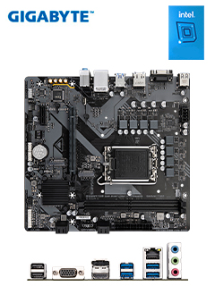 MOTHERBOARD GIGABYTE B760M E (REV. 1.0) CHIPSET INTEL B760, LGA1700, MICRO ATXSO