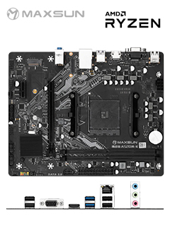 MOTHERBOARD MAXSUN CHALLENGER A520M-K, CHIPSET AMD A520, SOCKET AMD AM4, MATXSOP