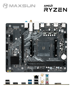 MOTHERBOARD MAXSUN CHALLENGER A520M-K WIFI, CHIPSET AMD A520, SOCKET AMD AM4, MATX