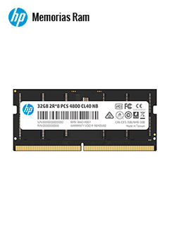 MEMORIA HP X1 SODIMM DDR5-4800MHZ, PC5-38400, 16GB, CL40, 1.1 V, 260-PIN.