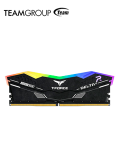 MEMORIA TEAMGROUP T-FORCE DELTA BLACK RGB, 16GB (1X16GB) DDR5-6000MHZ, CL38, 1.25V