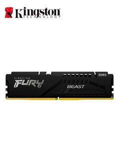 MEMORIA KINGSTON FURY BEAST BLACK, 32GB DDR5-5200MHZ, PC5-41600, CL40, 1.25V.