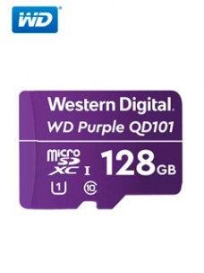 MEMORIA FLASH WD PURPLE 128GB SC QD101 MICROSD, IDEAL PARA CAMARAS DE VIDEOVIGILANCIA