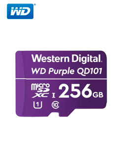 MEMORIA FLASH WD PURPLE 256GB SC QD101 MICROSD, IDEAL PARA CAMARAS DE VIDEOVIGILANCIA