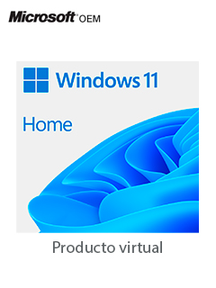 SISTEMA OPERATIVO MICROSOFT WINDOWS HOME 11, 64-BITS ALL LANGUAGES PK LIC ONLINE DWNL