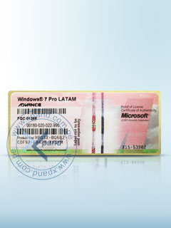 MICROSOFT WINDOWS 7 PRO LATAM ADVANCE (FQC-01268)