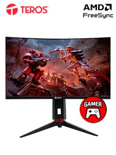 MONITOR CURVO TEROS TE-2766G, 27 VA 180 HZ, 1920X1080 FHD, HDMI / DP / FREESYNC /VES