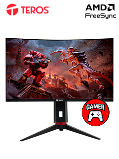 MONITOR CURVO TEROS TE-2766G, 27 VA 180 HZ, 1920X1080 FHD, HDMI / DP / FREESYNC /VES