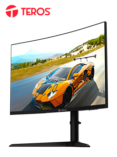 MONITOR CURVO TEROS TE-3216G, 31.5 VA, 180HZ, 2560X1440, FULL HD, HDMI,DP, PIVOT