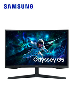 MONITOR SAMSUNG ODYSSEY G5 27 QHD (2560 X 1440),1 X HDMI 2.0, 1 X DP 1.2, 1 X AUDÍFO