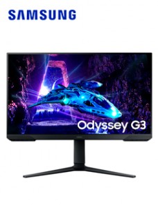 MONITOR PLANO GAMING SAMSUNG ODYSSEY G3, 27 FHD VA, HDMI, DISPLAY PORT, HAS, NEGRO